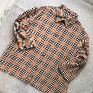 Burberry Kids Classic Flannel Button Up